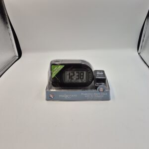 Projector Alarm Clock with Time Calendar Temperature LCD Display